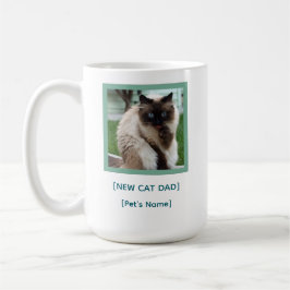 Custom New Cat Dad Mug | Pet Photo Gift コーヒーマグカップ