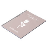 Custom New Chapter June Rose Birth Flower ノートブック (左側)