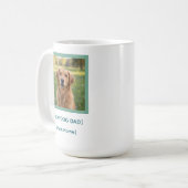 Custom New Dog Dad Mug | Pet Photo & Name Gift コーヒーマグカップ (正面左)
