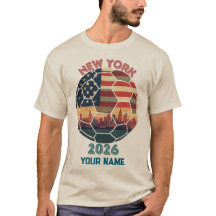 Custom New York 2026 Soccer USA Flag Skyline Fan S