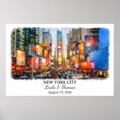 Custom New York City Wall Art, New York Poster ポスター (正面)