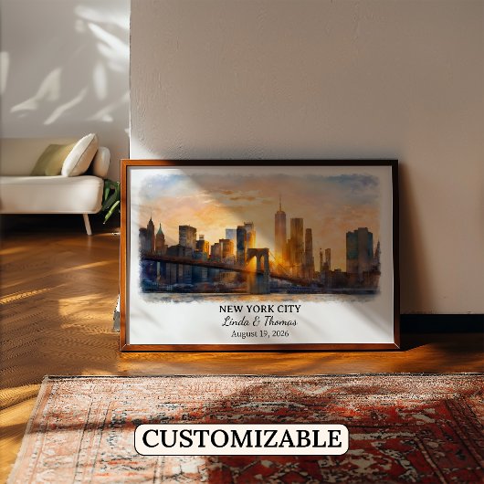 Custom New York City Wall Art, New York Poster ポスター