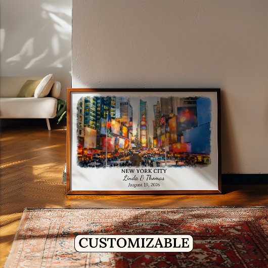 Custom New York City Wall Art, New York Poster ポスター