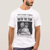 Custom Newspaper Shirt, Dad of the Year Gift, Dad Tシャツ (正面)