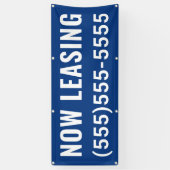 Custom Now Leasing Banner 横断幕 (縦)