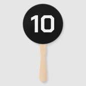 Custom Number | Black white Event Game Score  ハンドファン (正面)