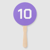 Custom Number | Light Purple Event Game Score  ハンドファン (裏面)