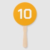 Custom Number | Orange Event Game Score  ハンドファン (裏面)