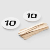 Custom Number | white Black Event Game Score  ハンドファン (組立なし)