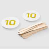 Custom Number | White Gold Event Game Score  Hand ハンドファン (組立なし)