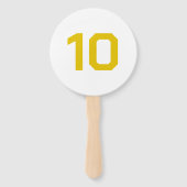 Custom Number | White Gold Event Game Score  Hand ハンドファン (正面)