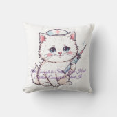 Custom Nurse Cat クッション (正面)
