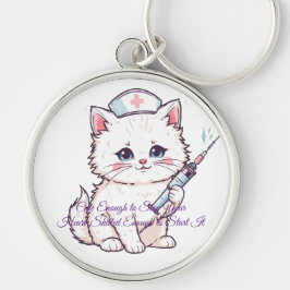 Custom Nurse Cat Skilled Enough キーホルダー