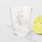 Custom Nurse Cat Skilled Enough ショットグラス (裏面)