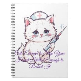 Custom Nurse Cat Skilled Enough ノートブック