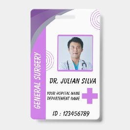 Custom Nurse ID Badge for Healthcare Employees バッジ