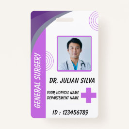 Custom Nurse ID Badge for Healthcare Employees バッジ