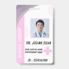 Custom Nurse ID Badge for Healthcare Employees バッジ