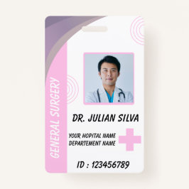Custom Nurse ID Badge for Healthcare Employees バッジ