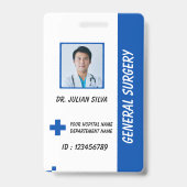 Custom Nurse ID Badge for Healthcare Employees バッジ (正面)
