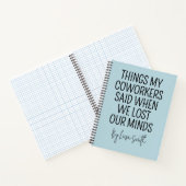 Custom Nurse Journal, Funny Hospital Coworker Gift ノートブック (内部)