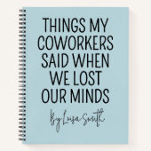 Custom Nurse Journal, Funny Hospital Coworker Gift ノートブック (正面)