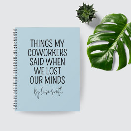 Custom Nurse Journal, Funny Hospital Coworker Gift ノートブック