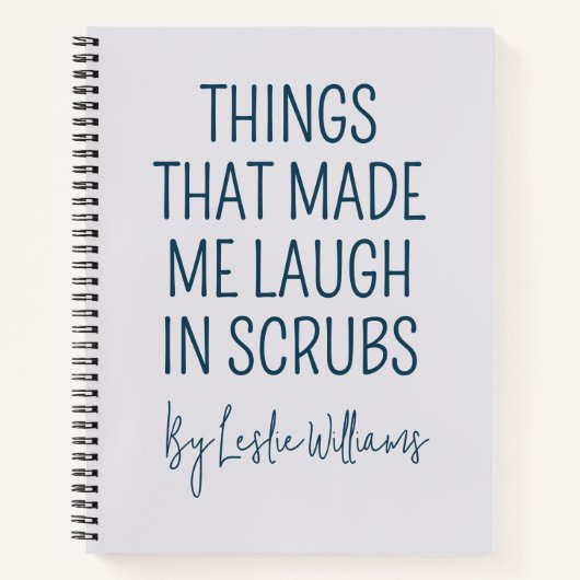 Custom Nurse journal gift, Nurse appreciation gift ノートブック (正面)