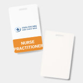 Custom Nurse Practitioner NP Recognition Companion バッジ (Front & Back)