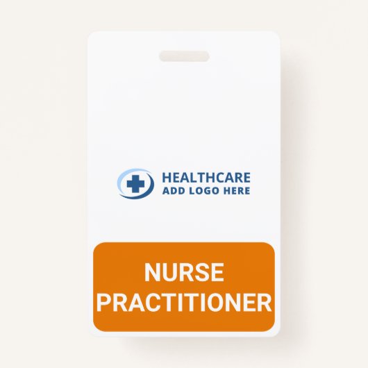 Custom Nurse Practitioner NP Recognition Companion バッジ (正面)
