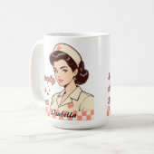 Custom Nurse Simply the Best コーヒーマグカップ (正面左)