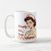 Custom Nurse Simply the Best コーヒーマグカップ (左)