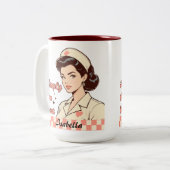 Custom Nurse Simply the Best ツートーンマグカップ (正面左)