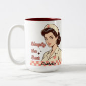 Custom Nurse Simply the Best ツートーンマグカップ (左)