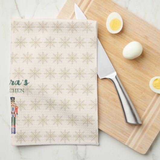 Custom Nutcracker Name Illustration Kitchen Towels キッチンタオル (四つ折り)