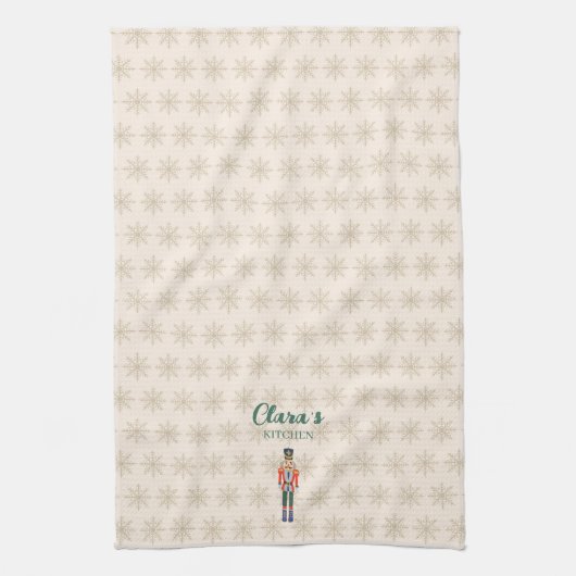 Custom Nutcracker Name Illustration Kitchen Towels キッチンタオル (縦)