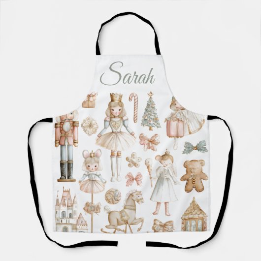 Custom Nutcracker & Sugar Plum Fairy Apron エプロン (正面)