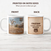 Custom Oatman Donkey Route 66 Centennial Gift ジャンボコーヒーマグカップ