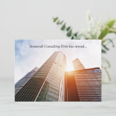 Custom Office Building Photograph Business Moving 案内状 (スタンド正面)