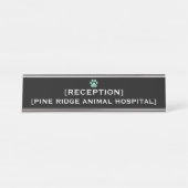 Custom Office Reception Name Plate | VET & Medical デスクネームプレート (正面)
