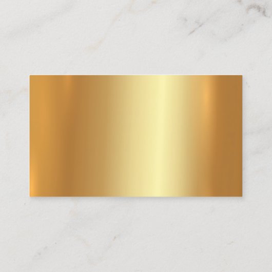 Custom Old Font Elegant Gold Emboss Effect 名刺 (裏面)