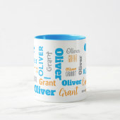 Custom Oliver Grant Signature Word Cloud Name Mug マグカップ (中央)