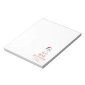 Custom One Jolly Goose December First Birthday ノートパッド (回転)