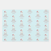 Custom One Jolly Goose December First Birthday ラッピングペーパーシート (正面)