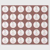 Custom One Jolly Goose December First Birthday ラッピングペーパー (フラット)