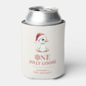 Custom One Jolly Goose December First Birthday 缶クーラー (缶正面)
