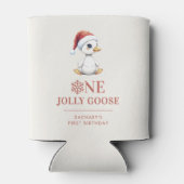 Custom One Jolly Goose December First Birthday 缶クーラー (裏面)