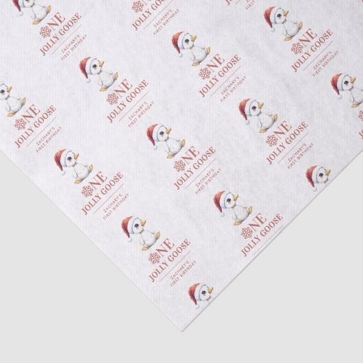 Custom One Jolly Goose December First Birthday 薄葉紙 (詳細)