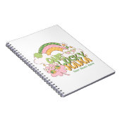 Custom One Lucky Mama Cute Retro Groovy ノートブック (右側)