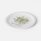 Custom One Lucky Teacher School Party ペーパープレート (アングル)